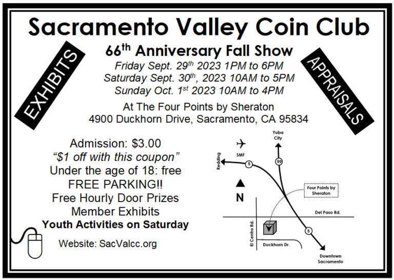 Sacramento Coin Show Fall 2023
