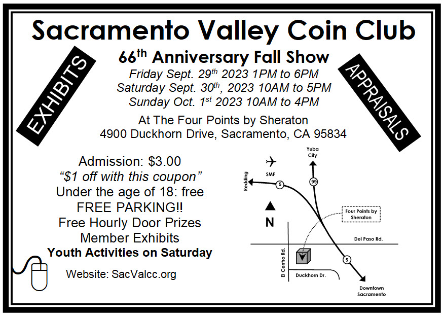 Sacramento Coin Show Fall 2023