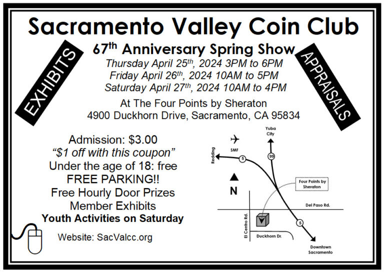 Coin Show Sacramento Spring of 2024